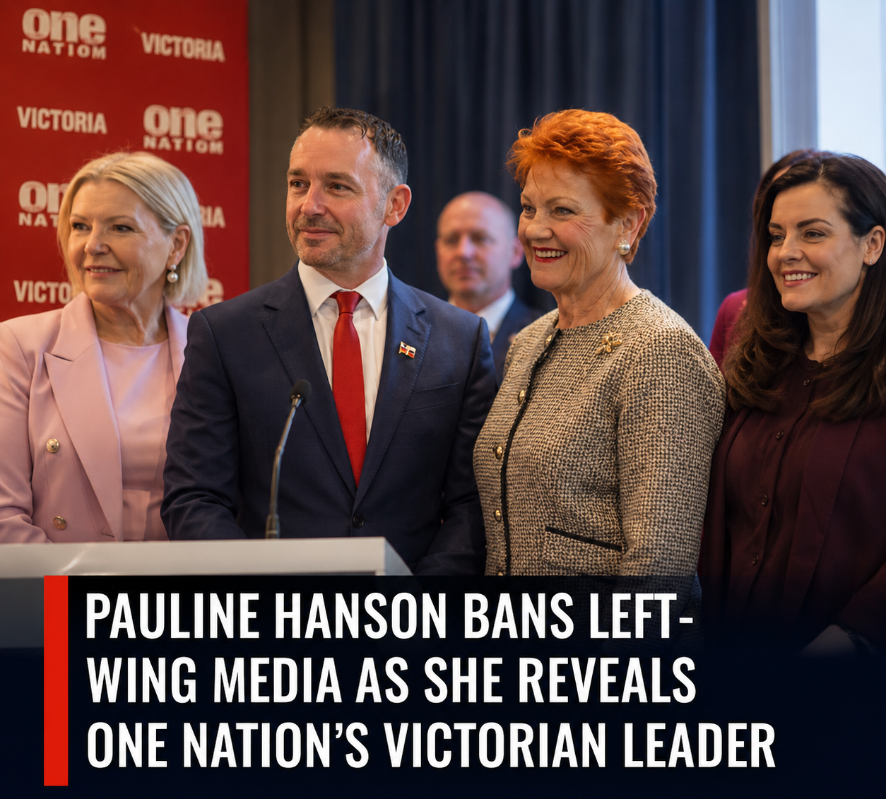 Pauline Hanson launches One Nation's Victorian election campaign alongside new state leader Warren Pickering
