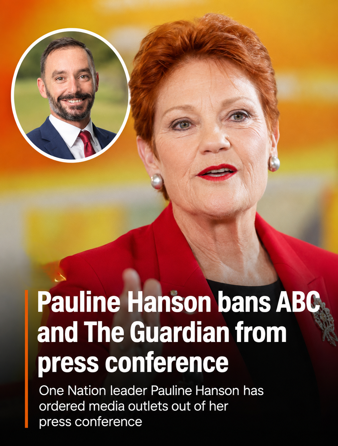 Pauline Hanson and Warren Pickering launch One Nation's Victorian election campaign in Melbourne