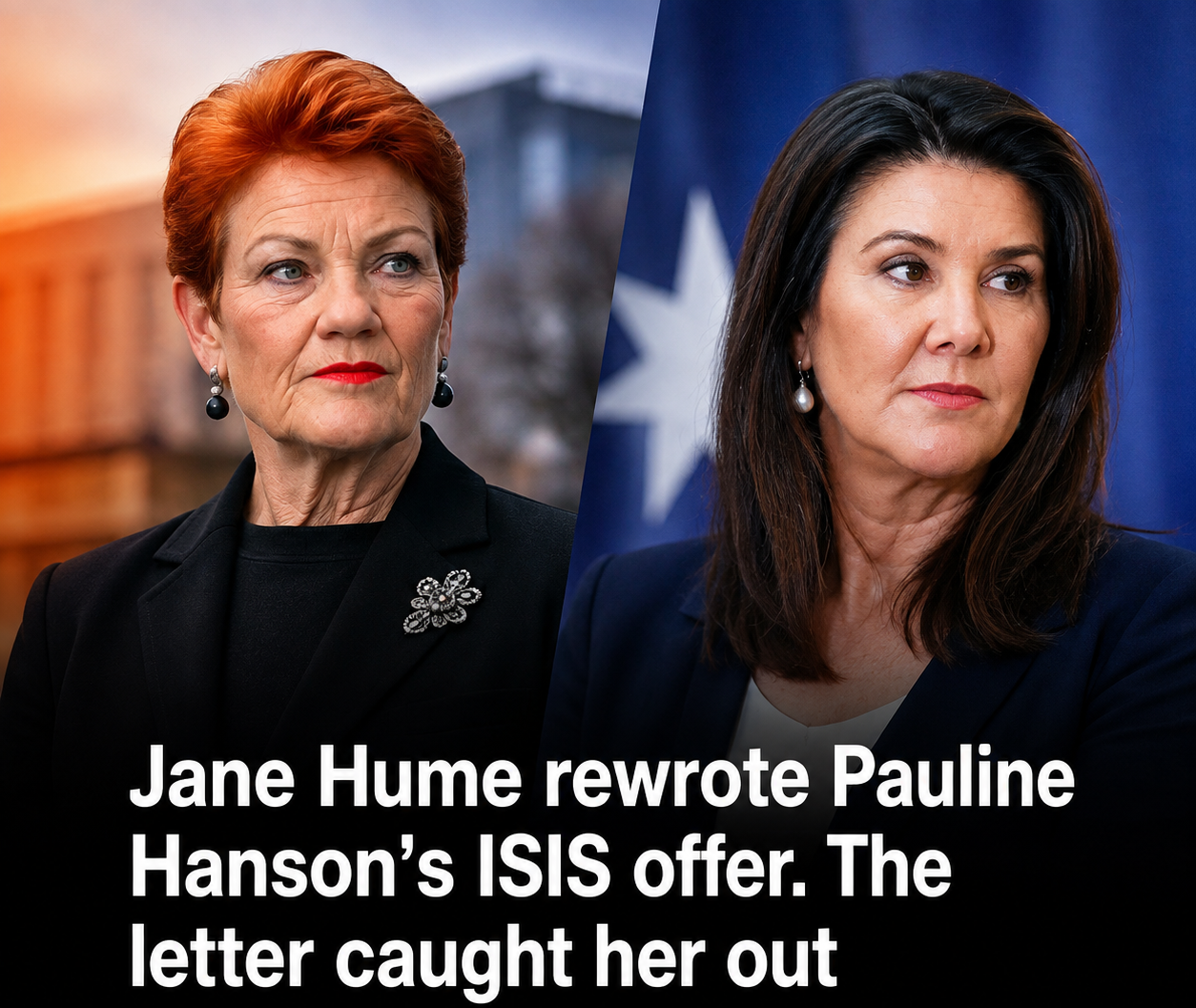 Pauline Hanson discusses proposed legislation to strengthen Australia's laws on returning ISIS fighters