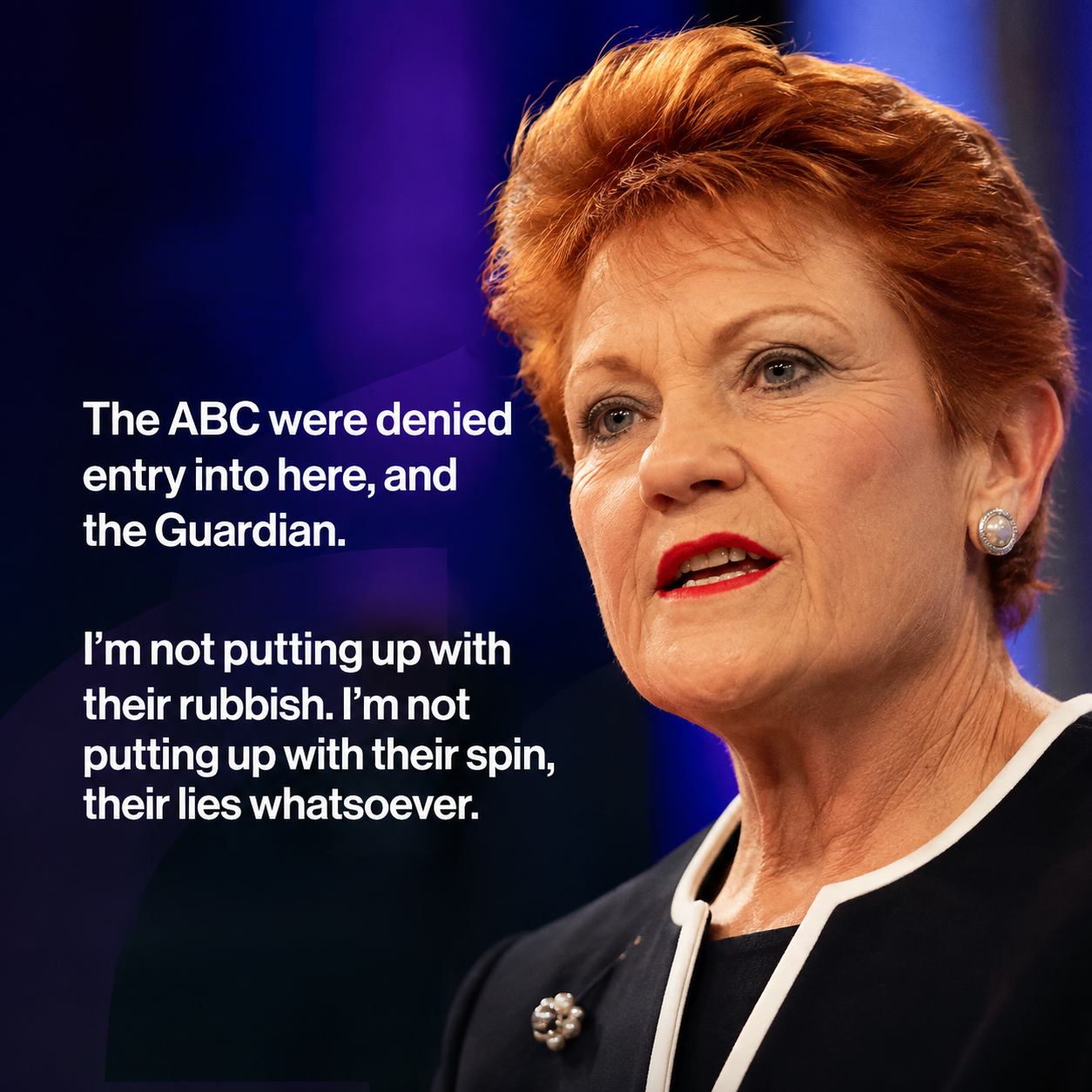 Pauline Hanson launches One Nation's Victorian election campaign in Melbourne