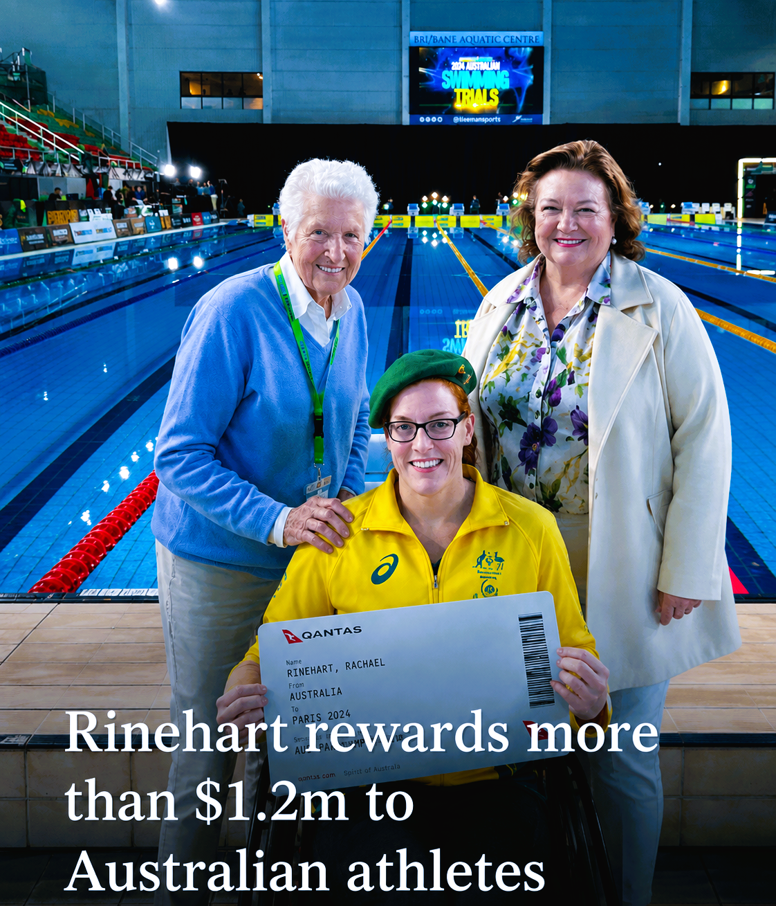 Australian Commonwealth Games swimmers celebrate after receiving bonuses from Hancock Prospecting