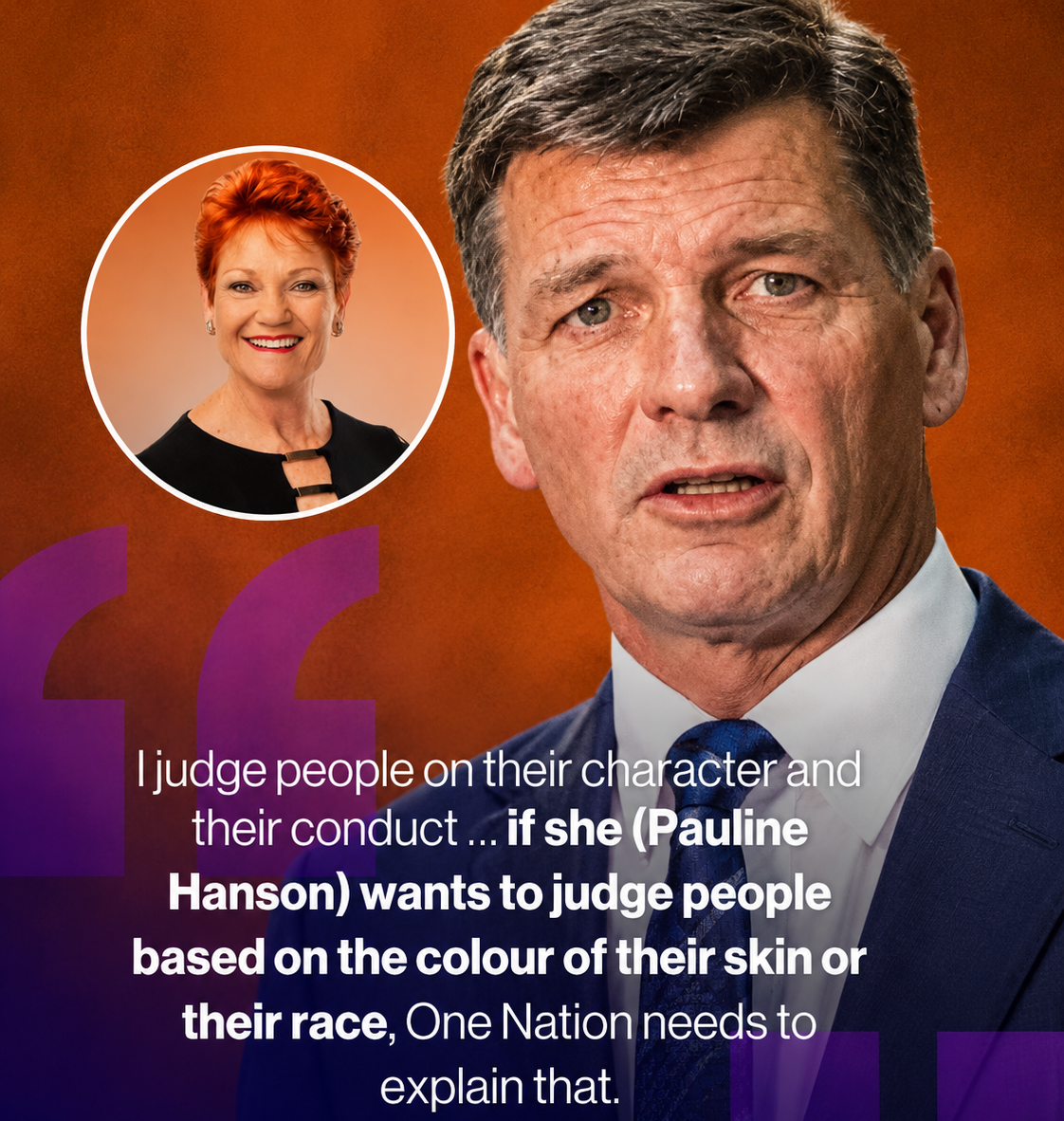 Opposition Leader Angus Taylor speaking about immigration policy and Australian values