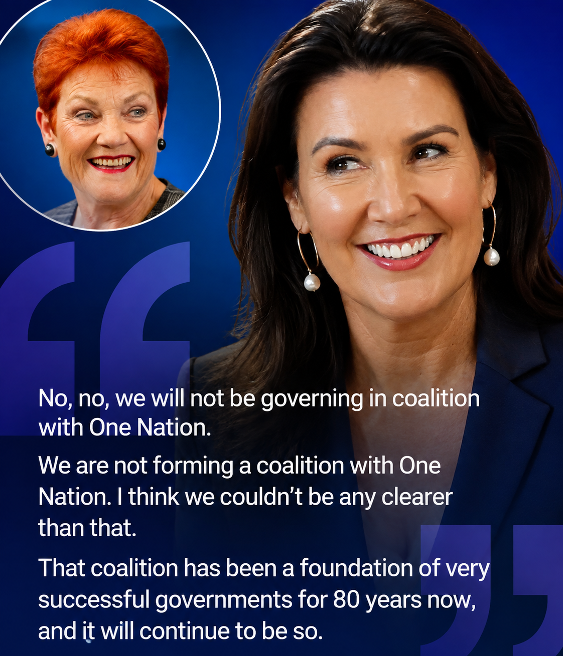 Jane Hume speaks about the Coalition's position on One Nation during the ABC Insiders program