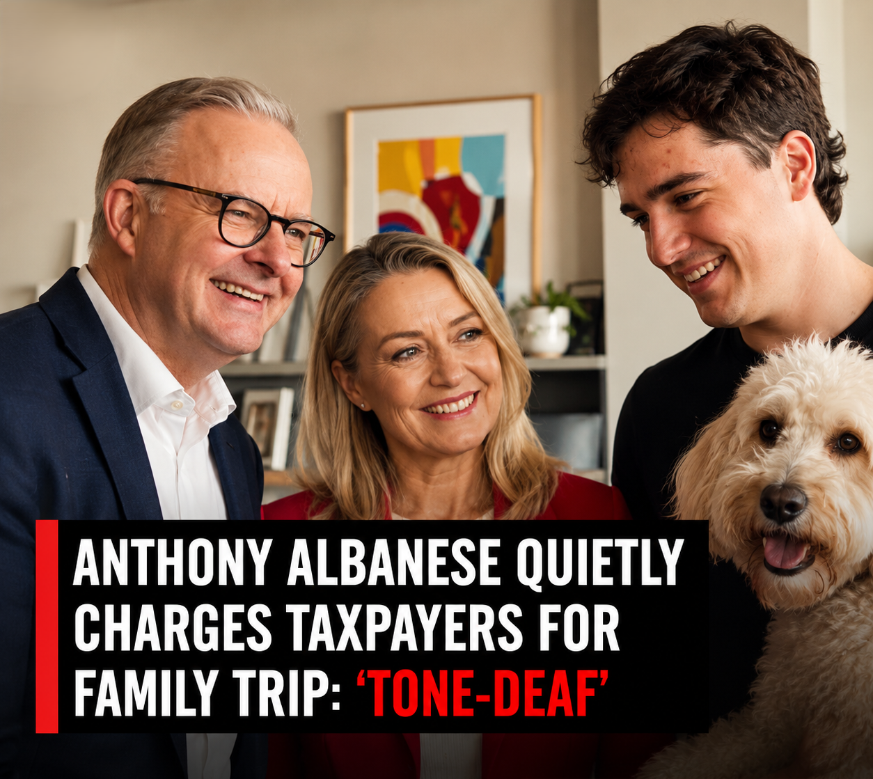 Prime Minister Anthony Albanese during the Federal Budget period as questions emerge over family travel expenses