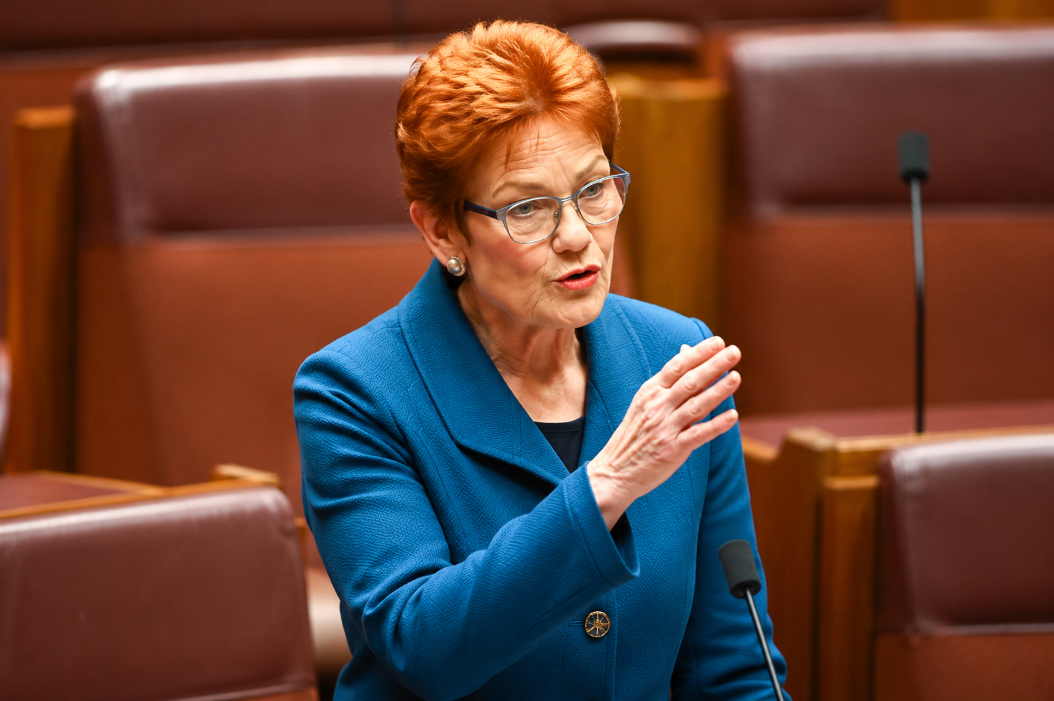 Pauline Hanson following the AFP decision to close its investigation into her comments about Muslims