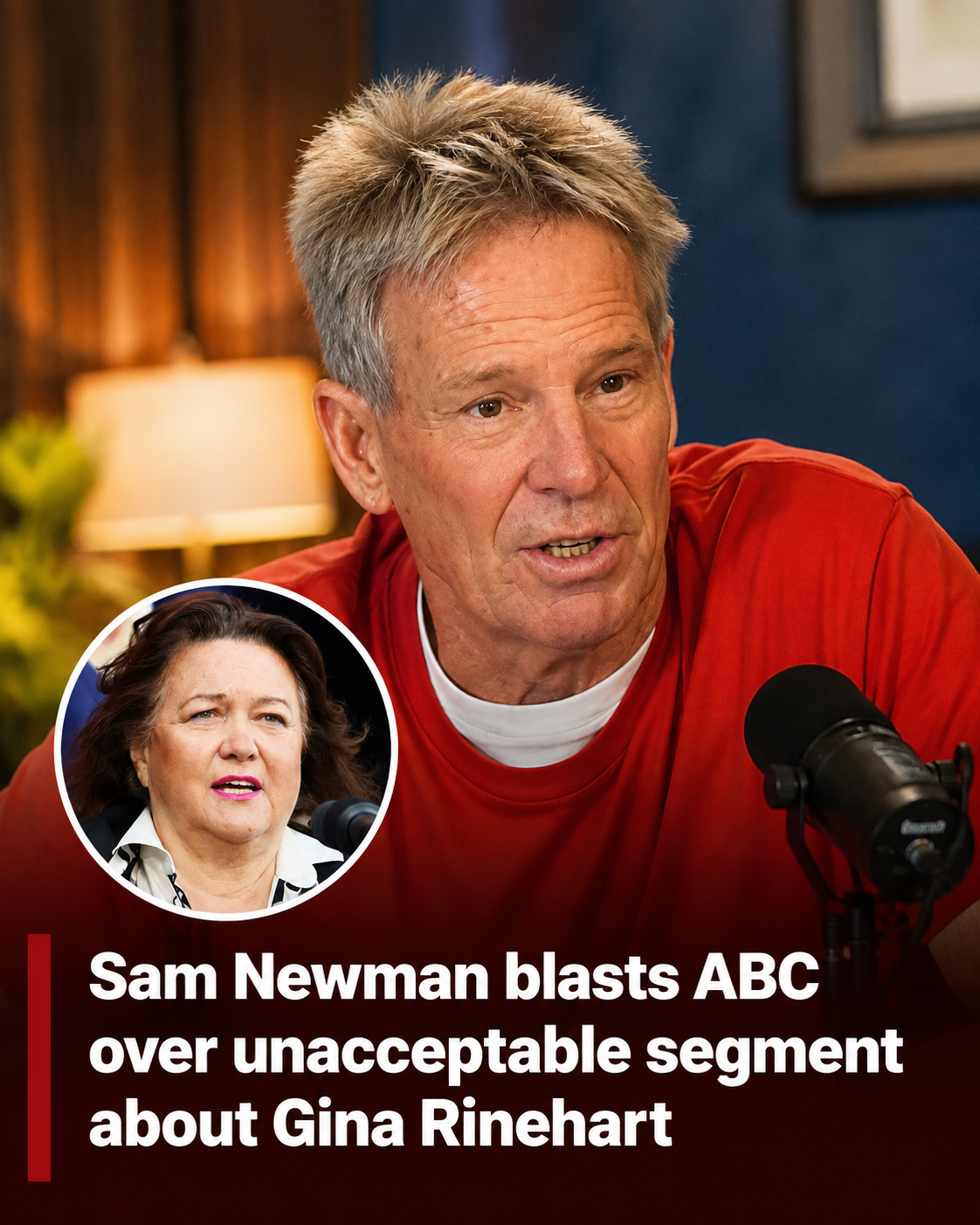 Former AFL star Sam Newman comments on the ABC controversy involving Gina Rinehart