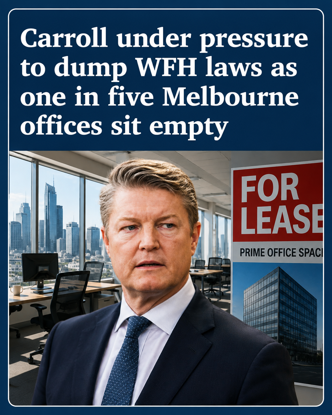 Melbourne CBD office vacancy and work from home debate