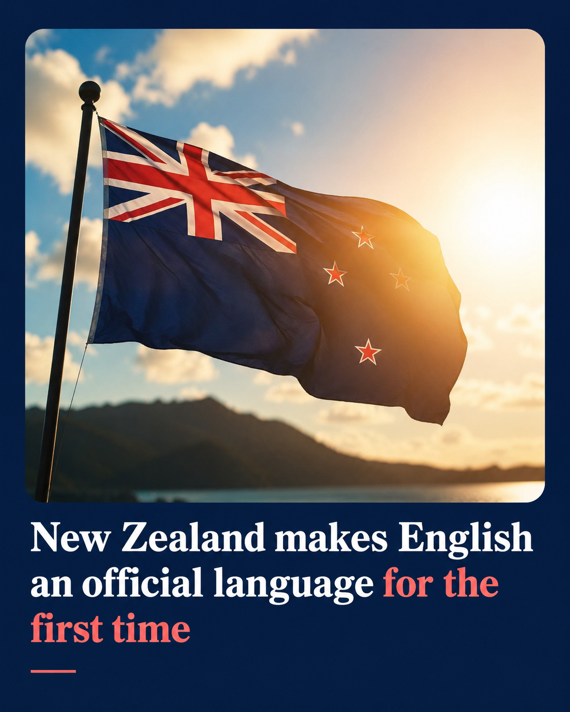 New Zealand Parliament formally recognises English as an official language alongside te reo Māori and New Zealand Sign Language