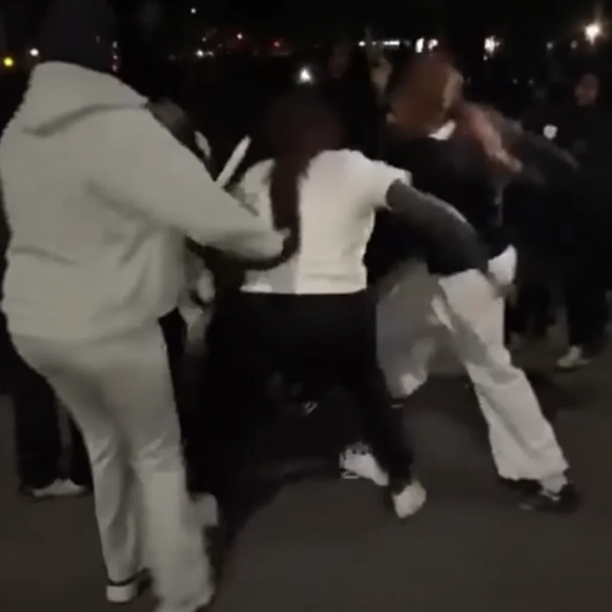 Night-time street confrontation in Deer Park, Melbourne