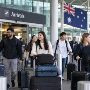 Australian migration policy and international arrivals