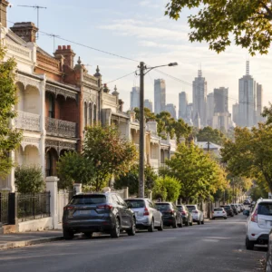 Melbourne residential street illustrating Victoria's spare-bedroom housing proposal
