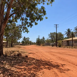 Remote Wadeye street scene in the Northern Territory