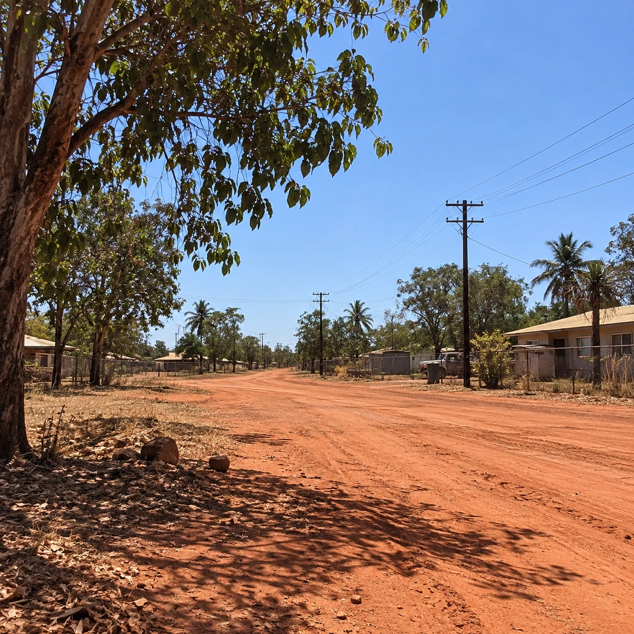 Remote Wadeye street scene in the Northern Territory