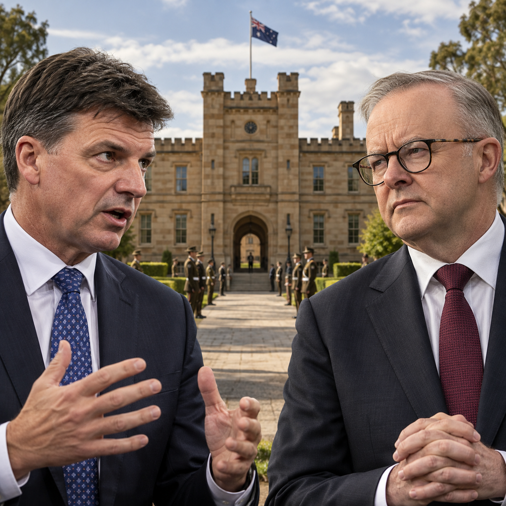 Editorial illustration relevant to Taylor Demands Albanese Halt Victoria Barracks Sale After Veterans' Rally