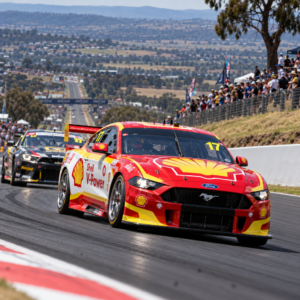 AI-generated illustration of a Shell V-Power number 17 racing car at Bathurst