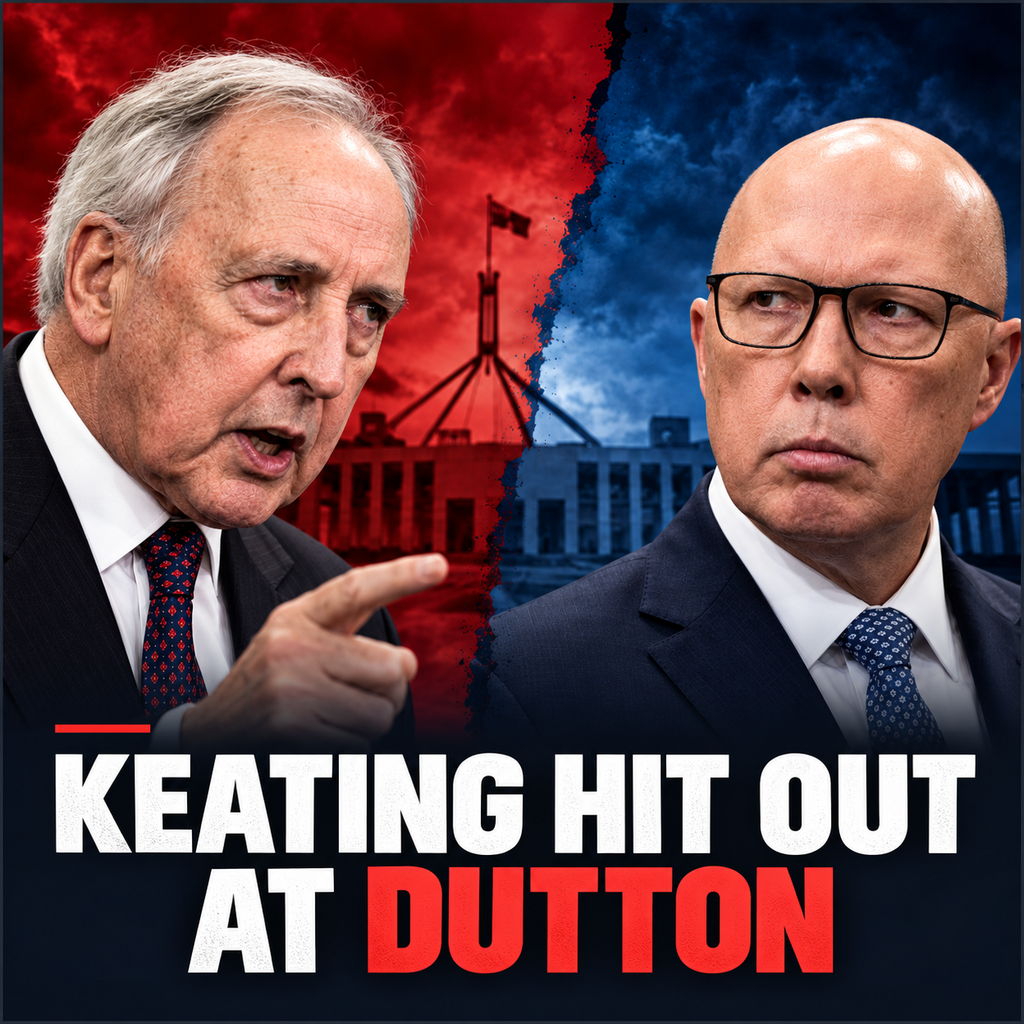 Editorial illustration showing Paul Keating and Peter Dutton in contrasting portraits