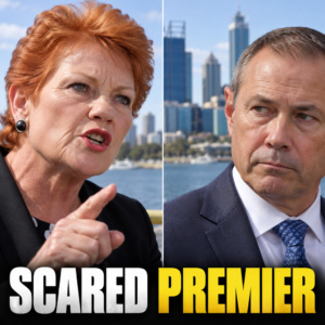 Editorial composite of Roger Cook and Pauline Hanson amid debate over Medicare and taxation