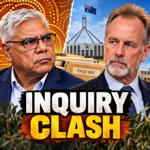 Illustrative portraits of Warren Mundine and Nigel Scullion discussing an Indigenous imprisonment inquiry